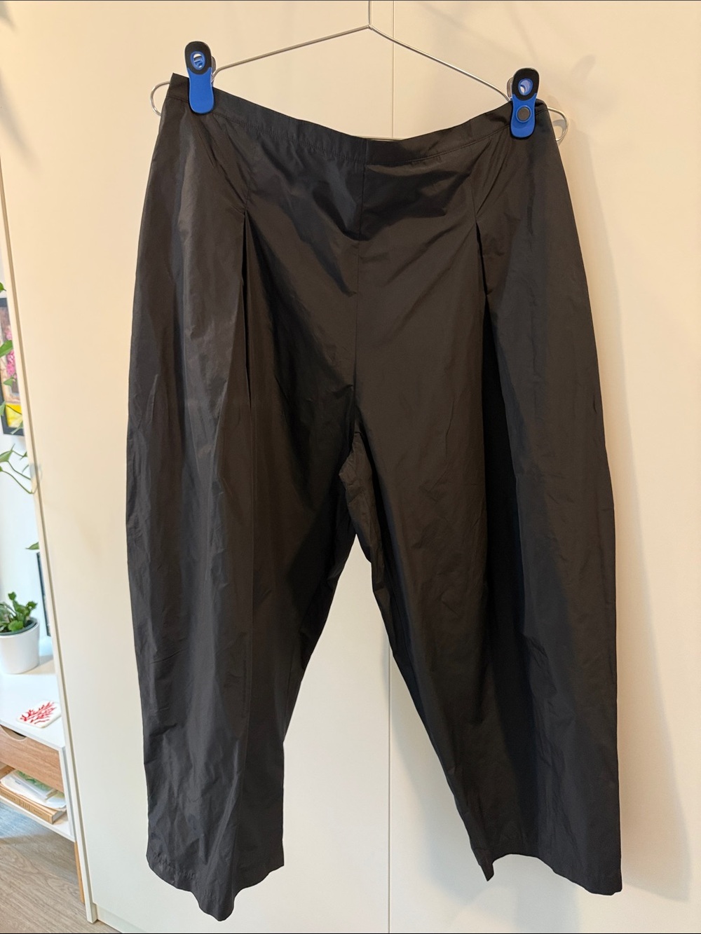 Igor Black Wide-Leg Elegant Trousers